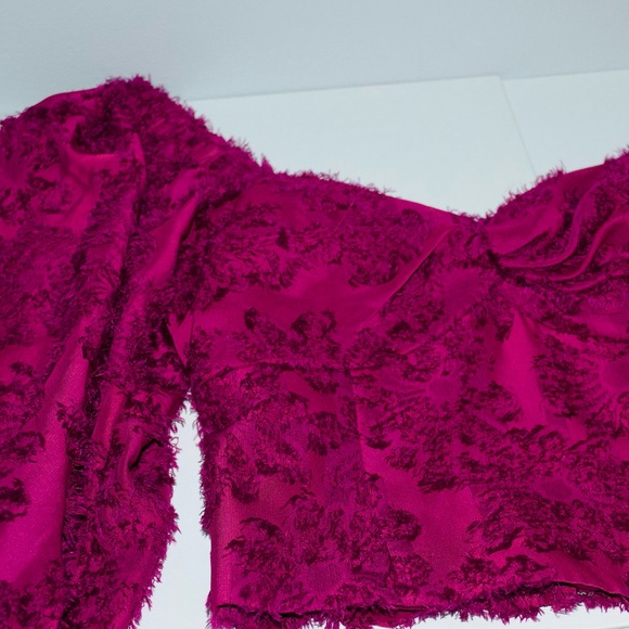 ANTHROPOLOGIE, HUTCH — THE MEDLEY BLOUSE, SPRING/SUMMER TOP, IN “BERRY,” SIZE XS - Picture 6 of 11